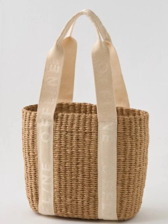 aerie Handbags - OFFLINE by Aerie Raffia Mini Bag Straw Woven Tote